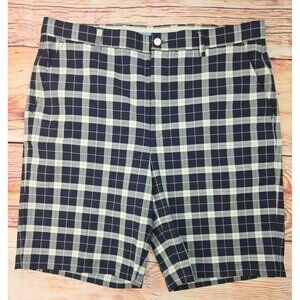 Footjoy FJ Mens Tour Golf Shorts 38 Black Plaid